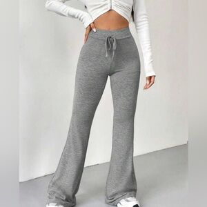 SHEIN Gray Flared Track Pants